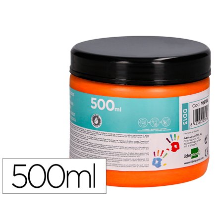 Pintura A Dedos Frasco de 500 Ml Laranja