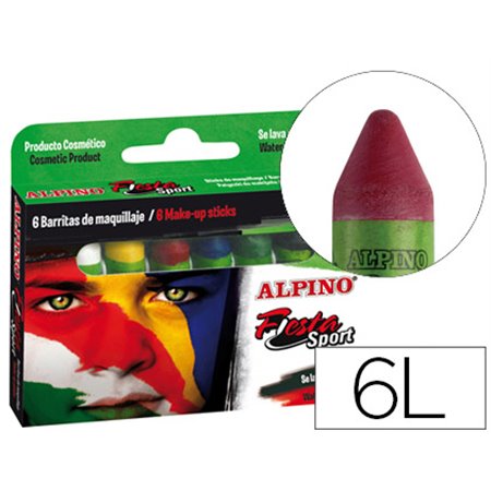 Barra Maquilhagem Alpino Set de Maquilhagem Sport 6 Cores