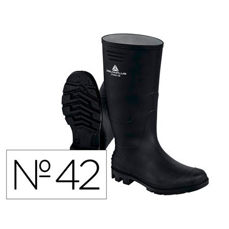 Botas Deltaplus de Seguranca Stone Pvc Preto Sola de Pitoes Tamanho 42