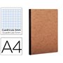 Caderno Clairefontaine Capa Cartolina Din A4 Quadriculado 5 Mm 96 Folhas Cor Kraft