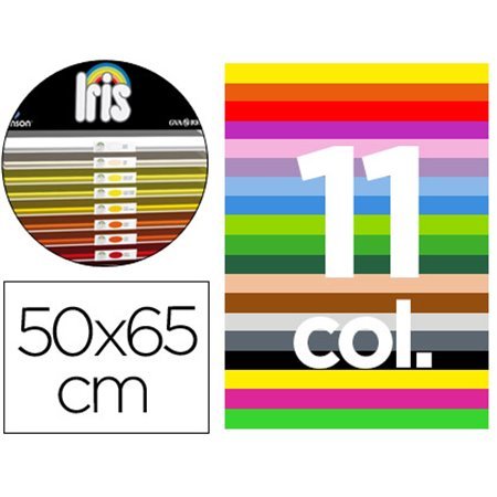 Cartolina Guarro 50X65 Contem "C" 25 Folhas x 4 Cores + 25 Folhas x 5 Cores Fluo + 25 Folhas x 2 Cores