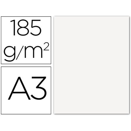 Cartolina Guarro Din A3 Branco 185 Gr Pack de 50 Folhas