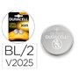 Pilha Duracell Alcalina Botao Cr2025 Blister 2 Unidades