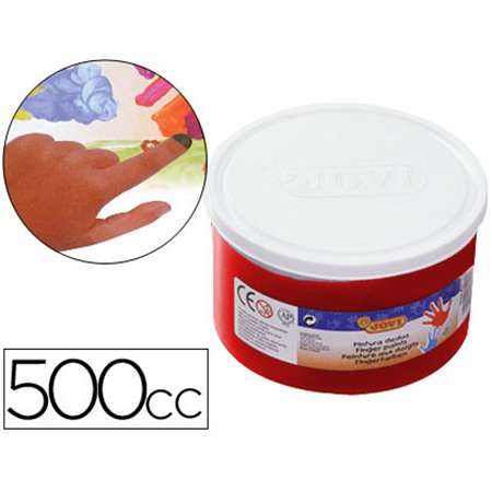 Pintura A Dedos Jovi 500 Ml Vermelho