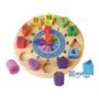 Puzzle Andreutoys Relogio Madeira Figuras Geometricas 22X4 Cm