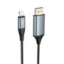 Cabo Adaptador Conversor Lightning para HDMI, Full HD 1080p, Hoco UA15 - Cinzento