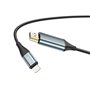 Cabo Adaptador Conversor Lightning para HDMI, Full HD 1080p, Hoco UA15 - Cinzento