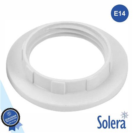 Arruela P/ Casquilho E14 Branco Solera