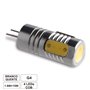 Lâmpada G4 1.8W 12V 1 Led Smd Cob Branco Quente