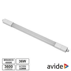 Armadura Led Batten 36W Ip65 4000K 3600Lm 1500Mm Avide