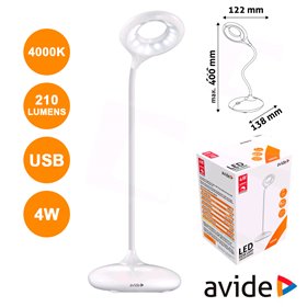 Candeeiro Decorativo Led 4W 4000K Minimal 210Lm Avide