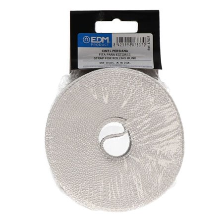 Fita P/ Estores Cinza 6Mx22Mm