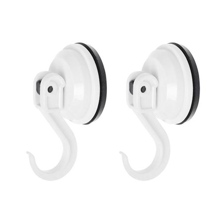 Conjunto De 2 Ganchos C/ Ventosa 2Kg