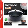Panela Ø24Cm Inox C/ Tampa Vidro Ménage Techwood
