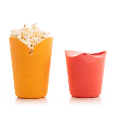 Conjunto 2 Utensílios De Silicone P/ Fazer Pipocas