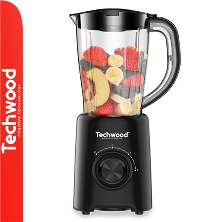 Liquidificador 500W 1.5L C/ Copo Preto Techwood