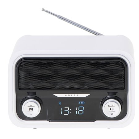 Rádio Bluetooth V4.0 Fm/Aux/Sd/Usb Adler