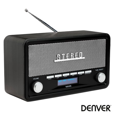 Rádio Am/Fm/Bluetooth/ Mp3/Aux Vintage Denver
