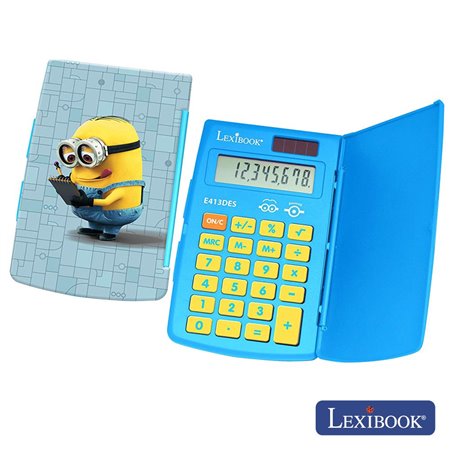 Máquina Calculadora 8 Dígitos Solar Minions Lexibook