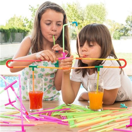 Jogo De Palhinhas P/ Beber C/ 194 Peças