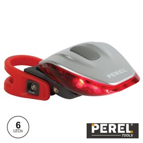 Luz De Segurança P/ Bicicletas C/ 6 Leds Perel