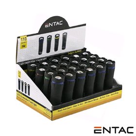 Expositor 24 Lanternas Led C/ 1W Zoom 110Lm Ip44 Entac