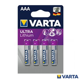Pilha Lithium Lr3/Aaa 1.5V 4X Blister Varta
