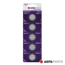 Pilha Lithium Botão Cr2032 3V 5X Blister Agfaphoto