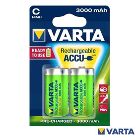 Pilha Recarregável C 1.2V 3000Mah 2X Varta
