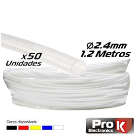 Tubo Manga Termoretráctil 2.4Mm 1.2M 50X Transparente Prok