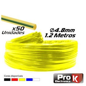Tubo Manga Termoretráctil 4.8Mm 1.2M 50X Verde/Amarela Prok