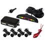 Kit De Estacionamento C/ 4 Sensores Preto E Visor