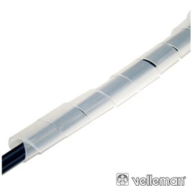 Protector De Cabo Espiral Transparente Ø6Mm 10M Velleman