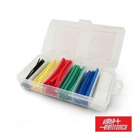 Conjunto De Tubos Manga Termoretráctil 100Pcs Cores Alpha