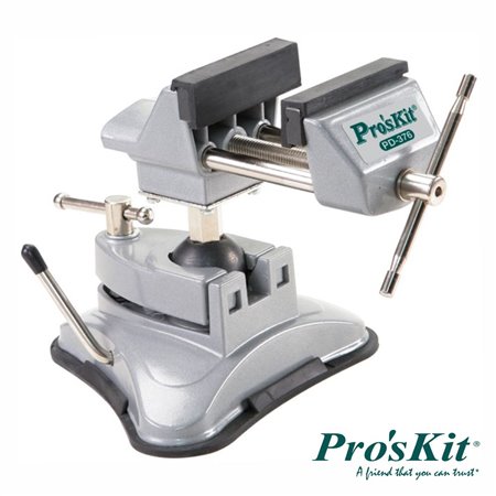 Torno De Mesa Ajustável 360º C/ Ventosa Proskit