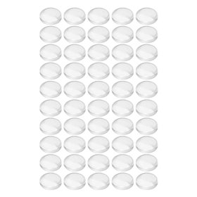 Batentes Adesivos De Silicone Transparentes 10Mm 50X