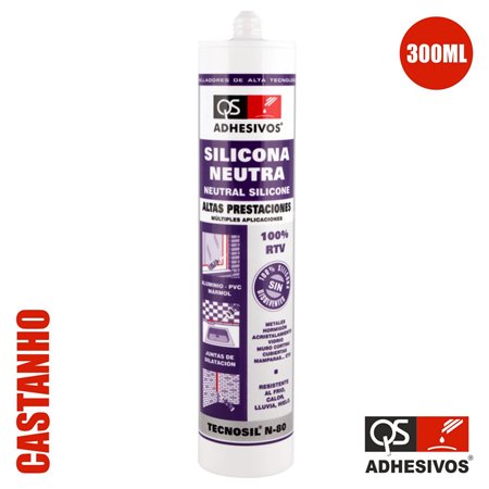 Silicone Neutro Alto Desempenho Castanho 300Ml Qs