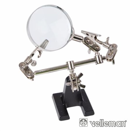 Suporte Articulado C/ Lupa E Pinças Crocodilo Velleman