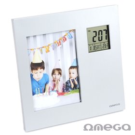 Estação Meteorológica C/ Alarme E Moldura 85X125Mm Omega