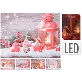 Quadro C/ Led Decorativo Modelo Sortido 40X30Cm