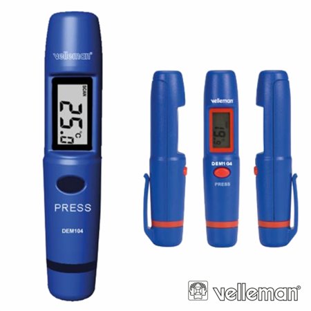 Termómetro De Bolso C/ Infravermelhos -50°C~+260°C Velleman