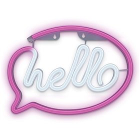 Luz Led Neon Em Forma De Letras Hello