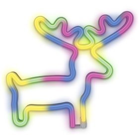 Luz Led Neon Em Forma De Alce