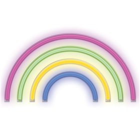 Luz Led Neon Em Forma De Arco-Íris