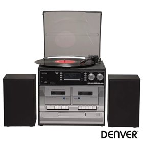 Gira-Discos 33/45/78Rpm Am/Fm/Cd/Cassete/Sd 2X2W Denver
