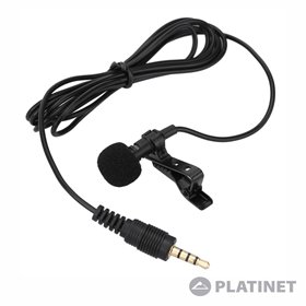 Microfone Lapela Preto