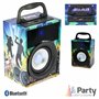 Coluna Bluetooth Portátil 10W Usb/Sd/Fm/Aux/Bat Party