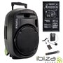 Coluna Amplificada 12" 700W Usb/Bt/Sd/Bat Vhf Preta Ibiza
