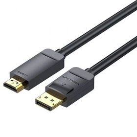Cabo Conversor Vention HAGBH/ DisplayPort Macho - HDMI 4K Macho/ 2m/ Preto