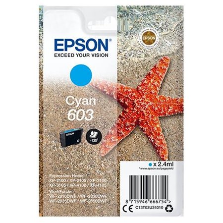 Epson Nº 603 (C13T03U24010) Tinteiro ORIGINAL Cyan